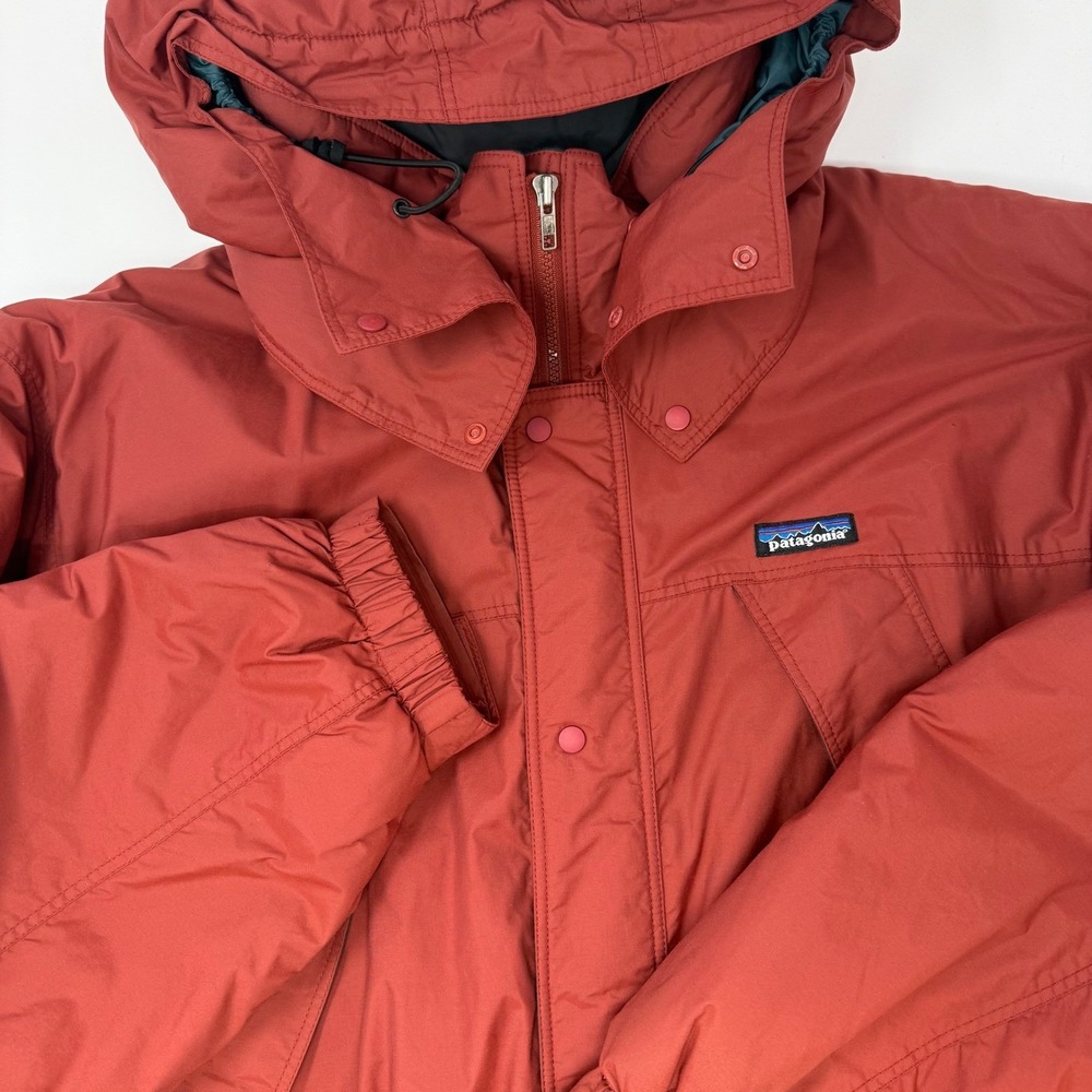 Vintage Patagonia Parka Men's Red Insulated Hooded Jacket Size‎ XL